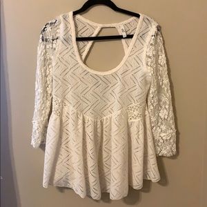 Free people lace blouse Medium